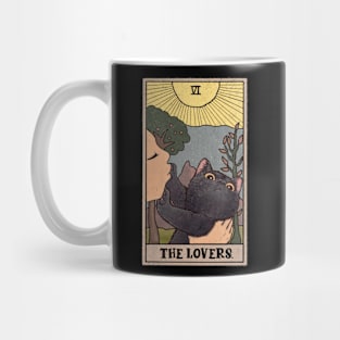 The lovers tarot deck - funny tarot cat Mug